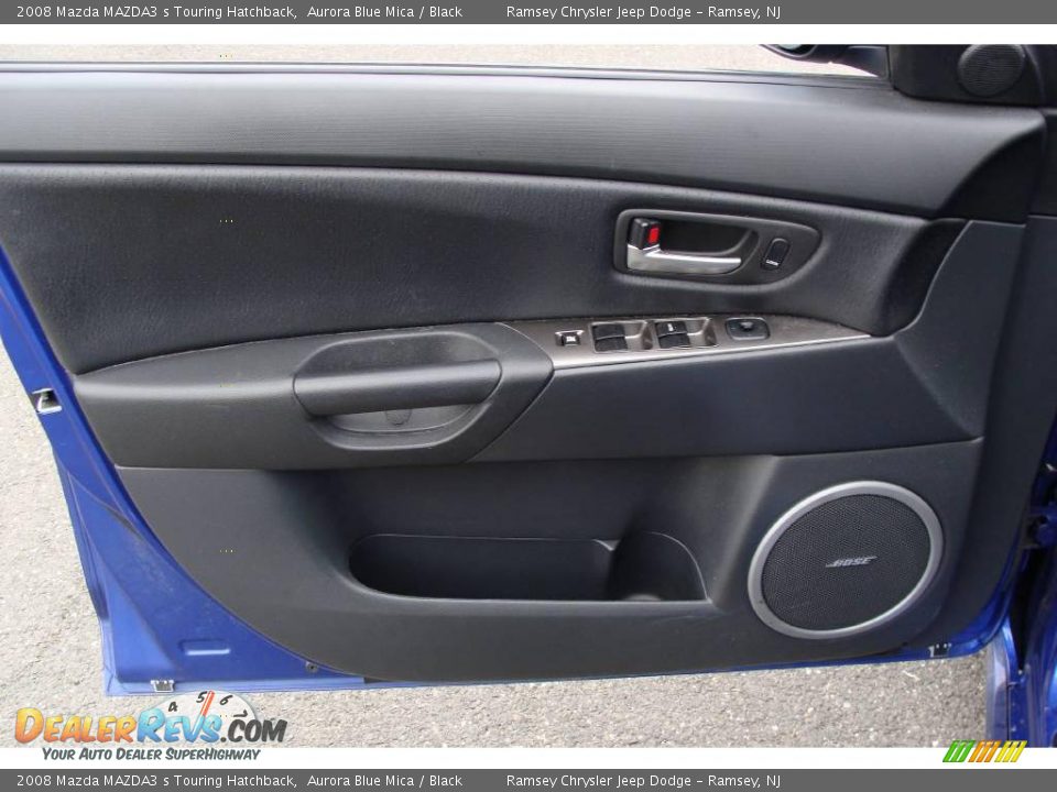 2008 Mazda MAZDA3 s Touring Hatchback Aurora Blue Mica / Black Photo #8