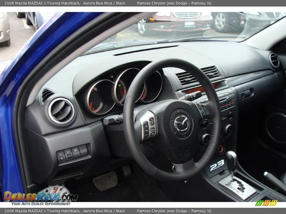 2008 Mazda MAZDA3 s Touring Hatchback Aurora Blue Mica / Black Photo #9