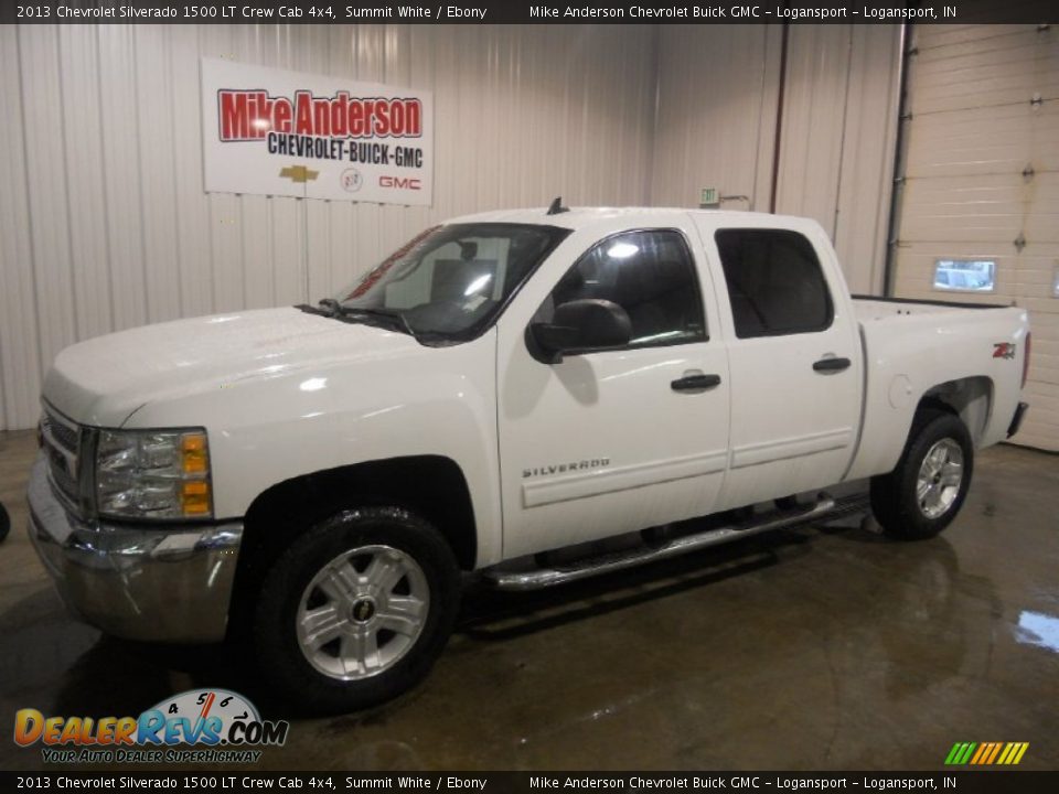 2013 Chevrolet Silverado 1500 LT Crew Cab 4x4 Summit White / Ebony Photo #1
