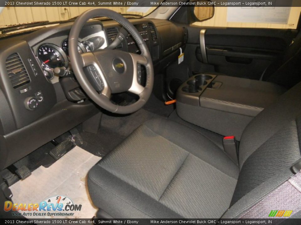 2013 Chevrolet Silverado 1500 LT Crew Cab 4x4 Summit White / Ebony Photo #3