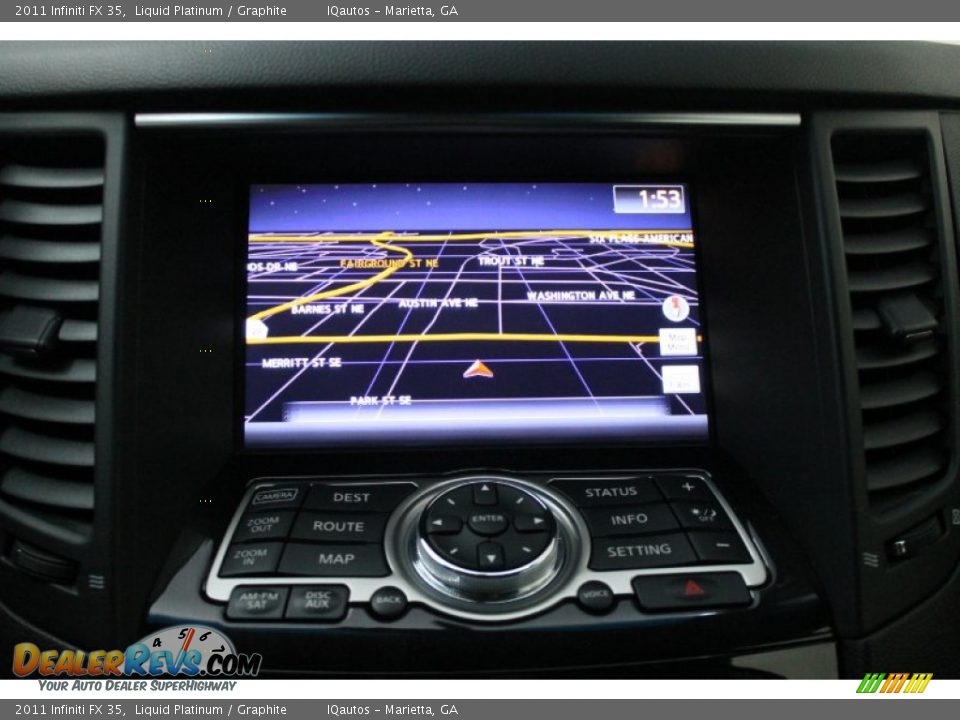 2011 Infiniti FX 35 Liquid Platinum / Graphite Photo #12