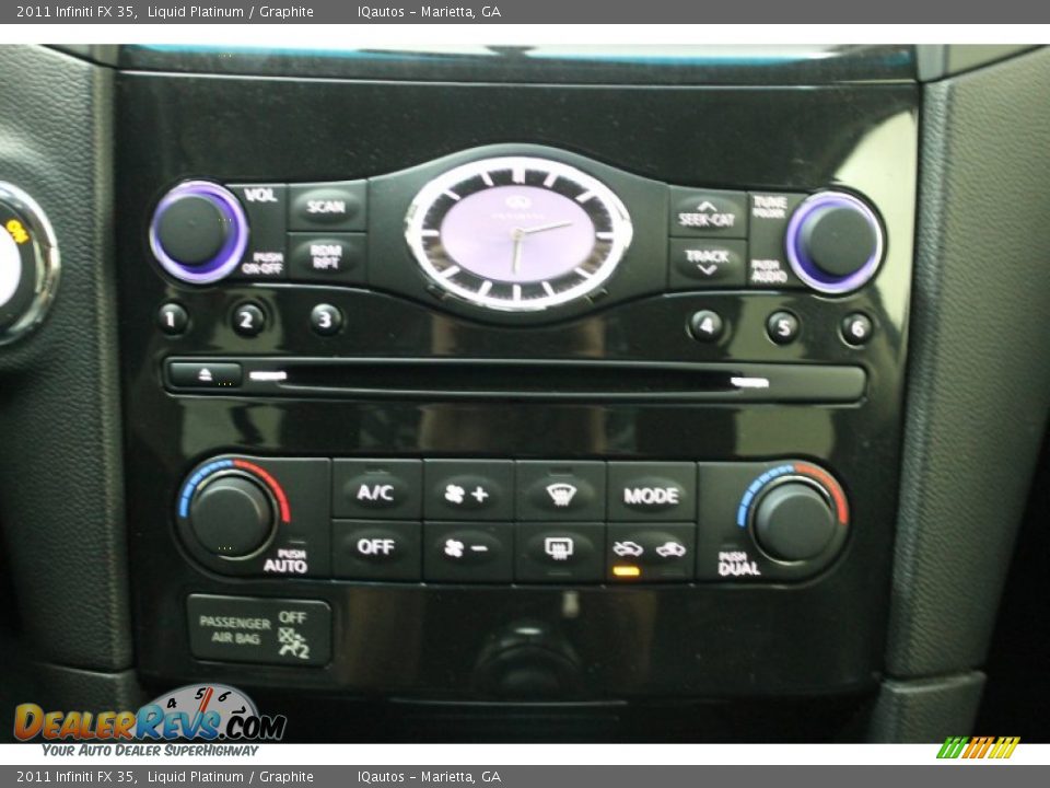 2011 Infiniti FX 35 Liquid Platinum / Graphite Photo #15