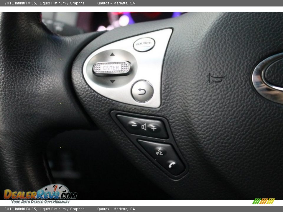 2011 Infiniti FX 35 Liquid Platinum / Graphite Photo #17