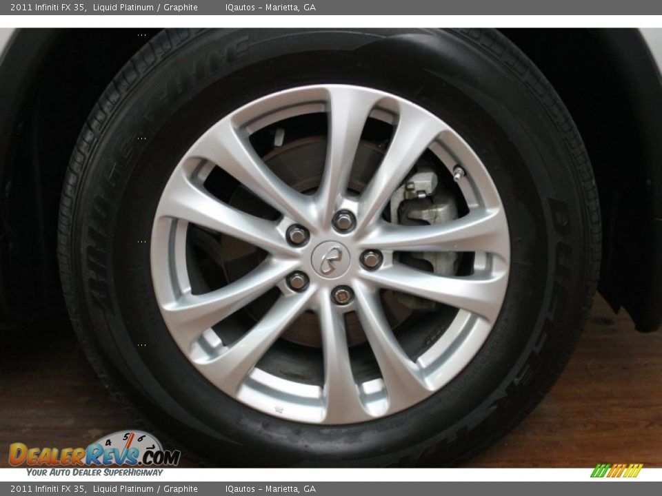2011 Infiniti FX 35 Liquid Platinum / Graphite Photo #35