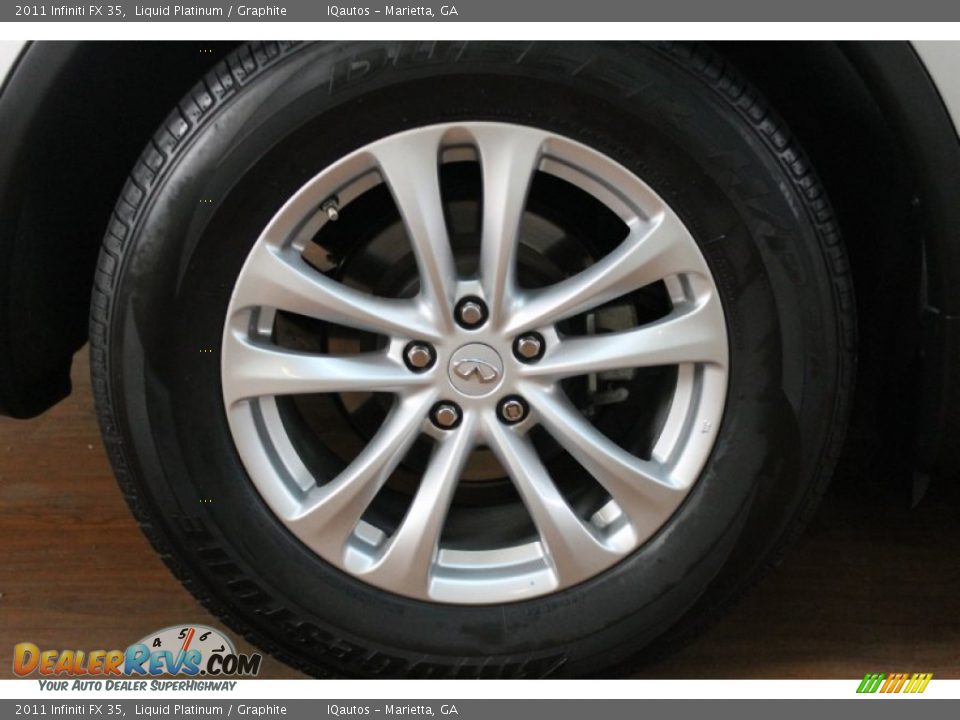 2011 Infiniti FX 35 Liquid Platinum / Graphite Photo #36