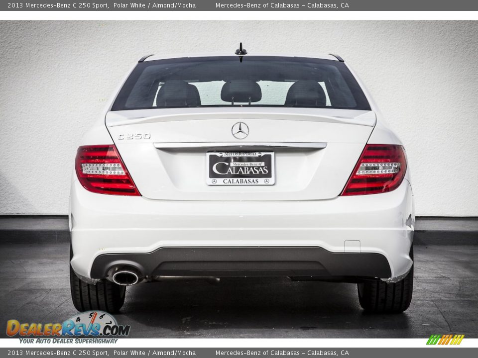 2013 Mercedes-Benz C 250 Sport Polar White / Almond/Mocha Photo #3