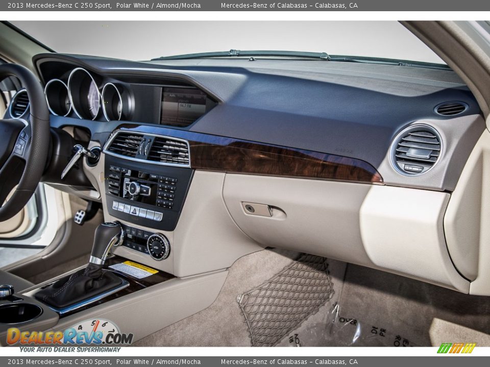2013 Mercedes-Benz C 250 Sport Polar White / Almond/Mocha Photo #8