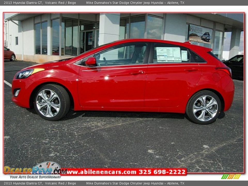 2013 Hyundai Elantra GT Volcanic Red / Beige Photo #2