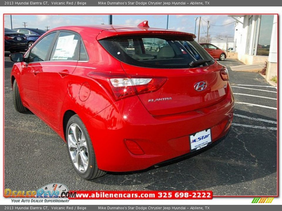 2013 Hyundai Elantra GT Volcanic Red / Beige Photo #4
