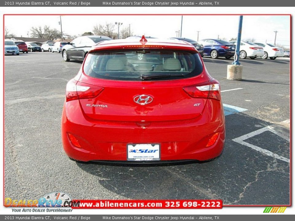 2013 Hyundai Elantra GT Volcanic Red / Beige Photo #5