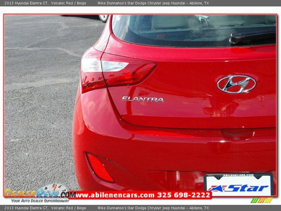 2013 Hyundai Elantra GT Volcanic Red / Beige Photo #6