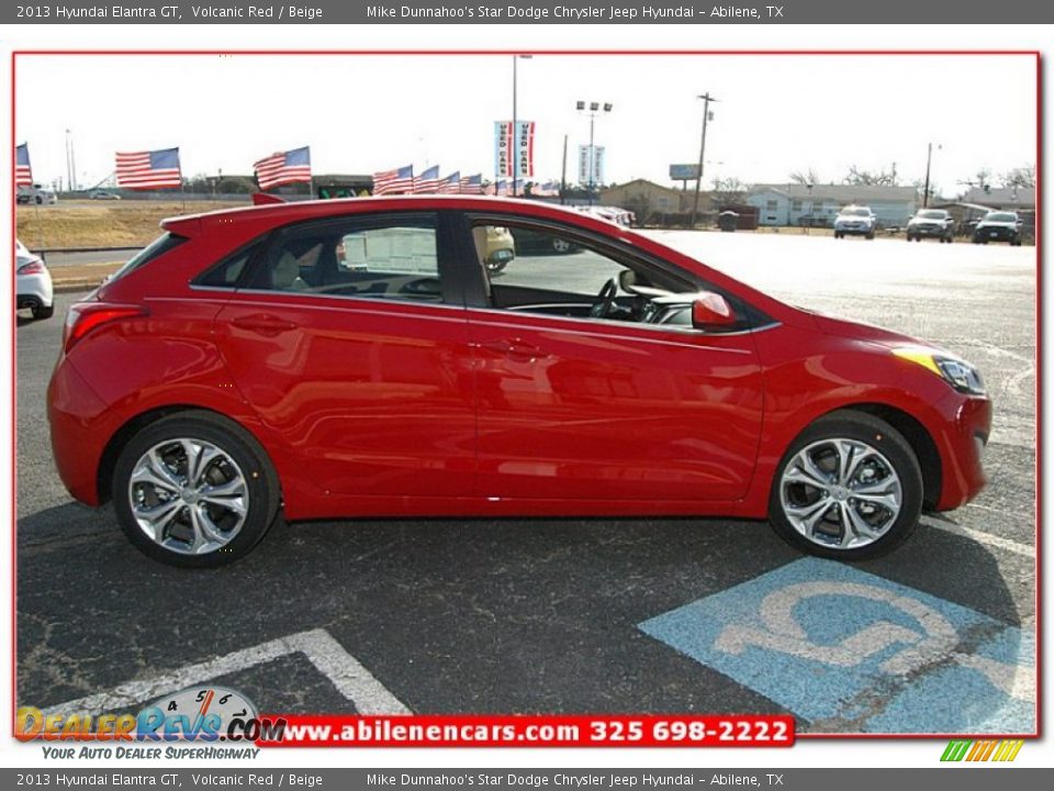 2013 Hyundai Elantra GT Volcanic Red / Beige Photo #9