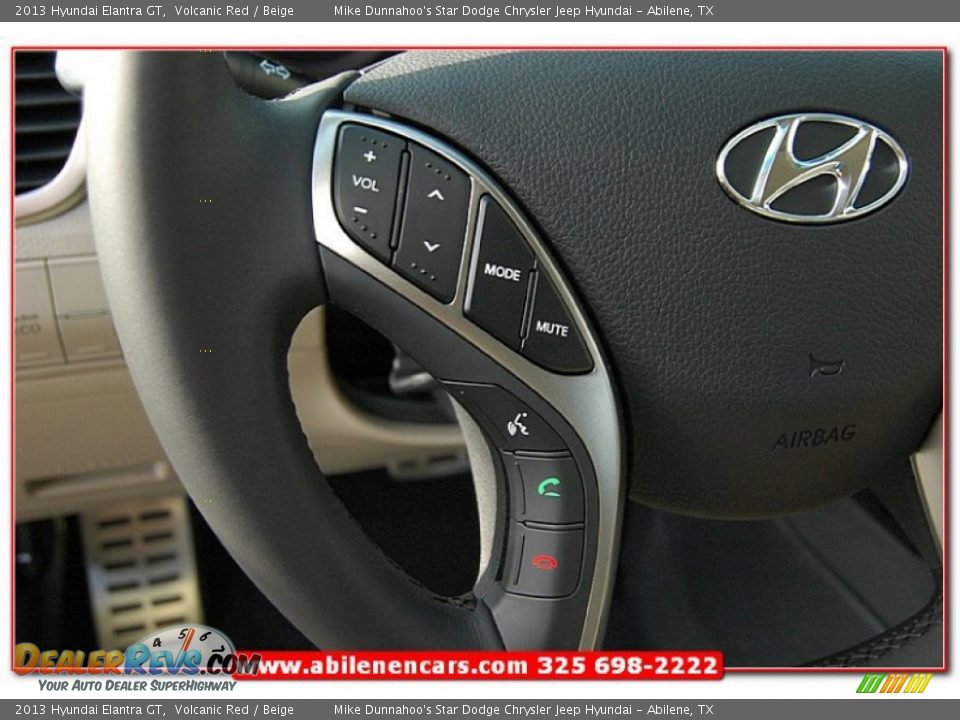 2013 Hyundai Elantra GT Volcanic Red / Beige Photo #17
