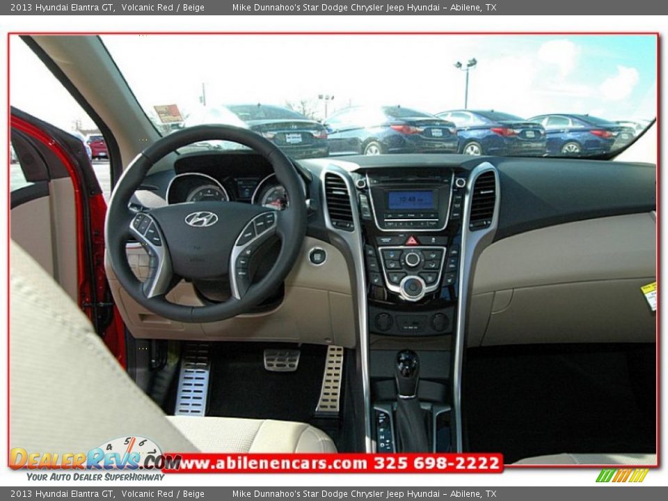 2013 Hyundai Elantra GT Volcanic Red / Beige Photo #23