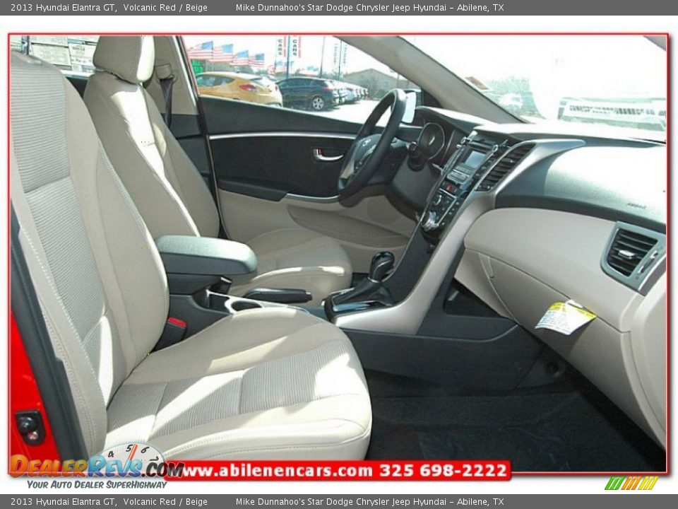 2013 Hyundai Elantra GT Volcanic Red / Beige Photo #25