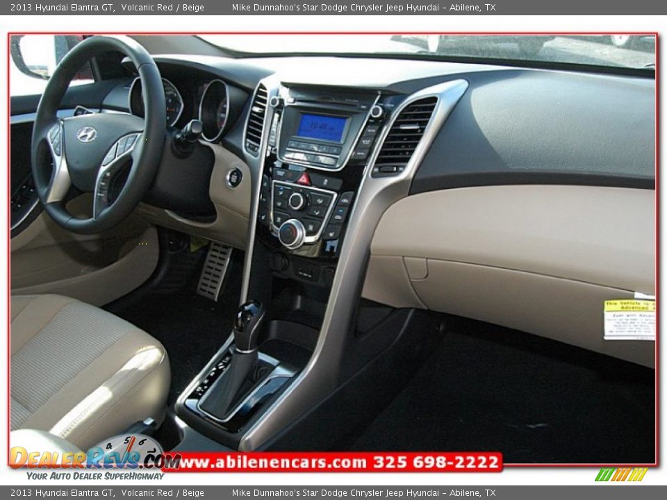 2013 Hyundai Elantra GT Volcanic Red / Beige Photo #27