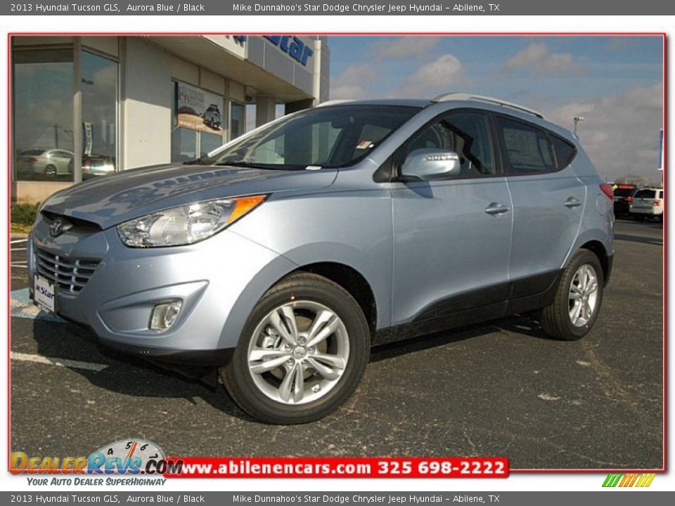 2013 Hyundai Tucson GLS Aurora Blue / Black Photo #1