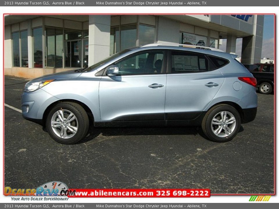 2013 Hyundai Tucson GLS Aurora Blue / Black Photo #2