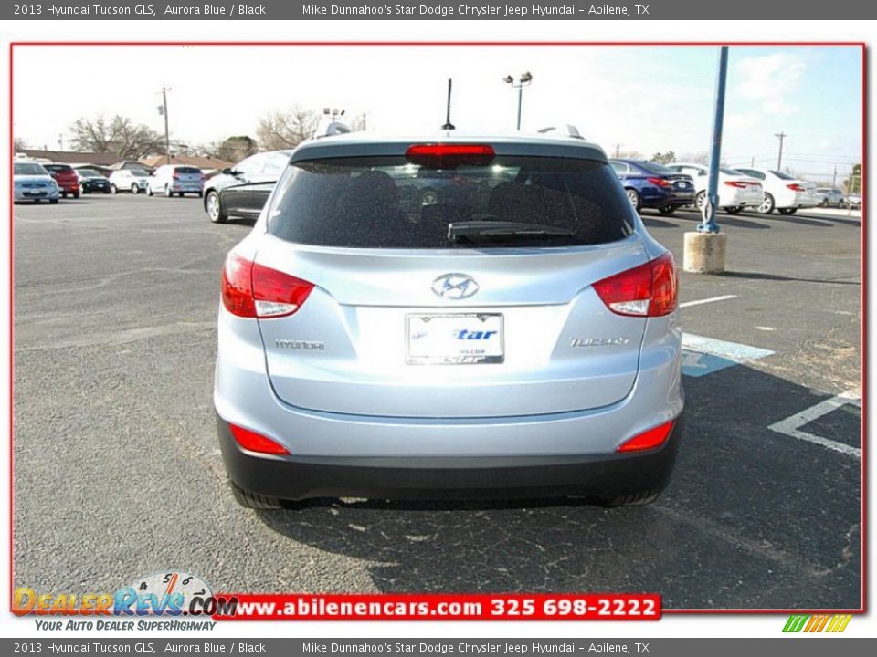 2013 Hyundai Tucson GLS Aurora Blue / Black Photo #4