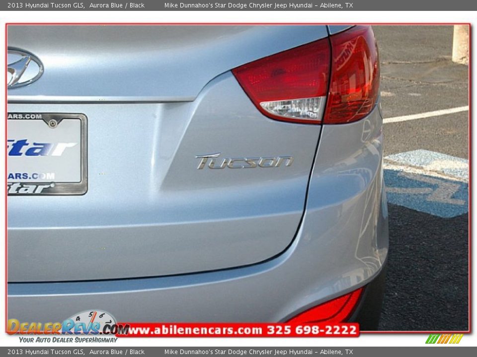 2013 Hyundai Tucson GLS Aurora Blue / Black Photo #6