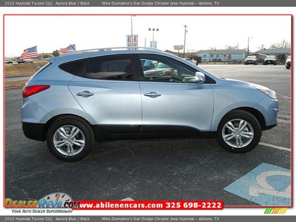 2013 Hyundai Tucson GLS Aurora Blue / Black Photo #8