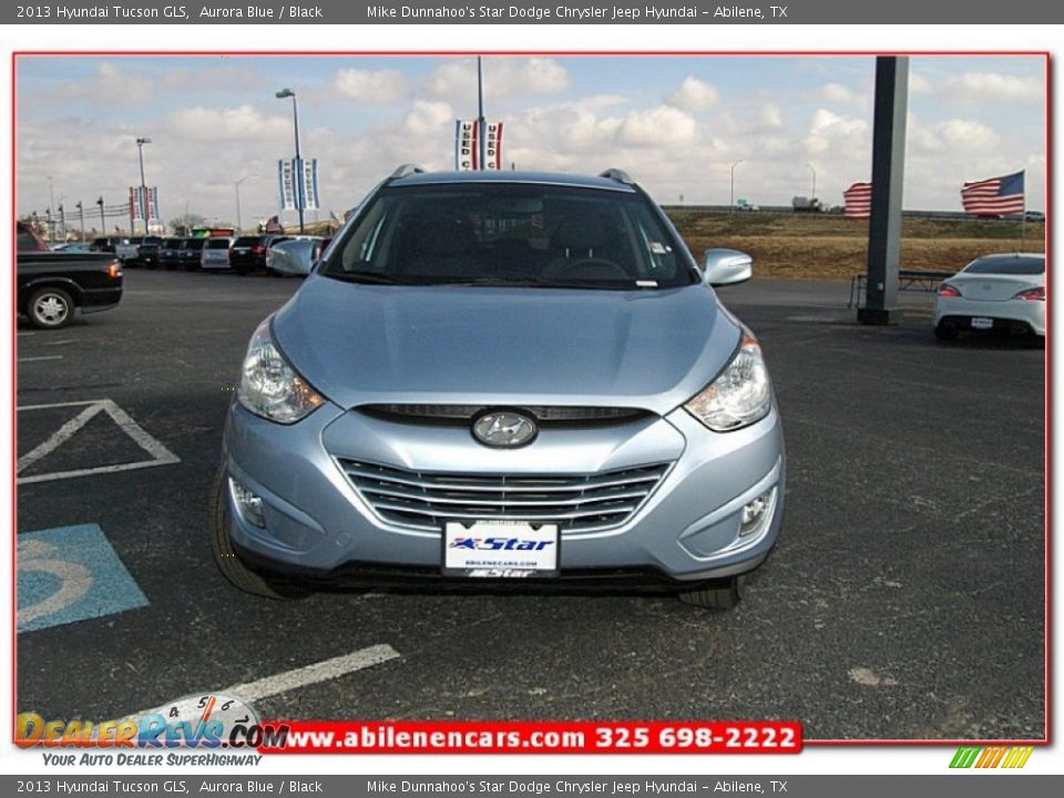 2013 Hyundai Tucson GLS Aurora Blue / Black Photo #10