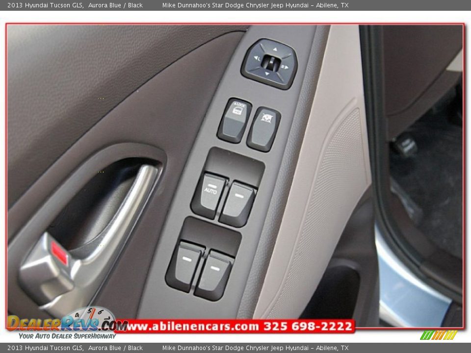 2013 Hyundai Tucson GLS Aurora Blue / Black Photo #14