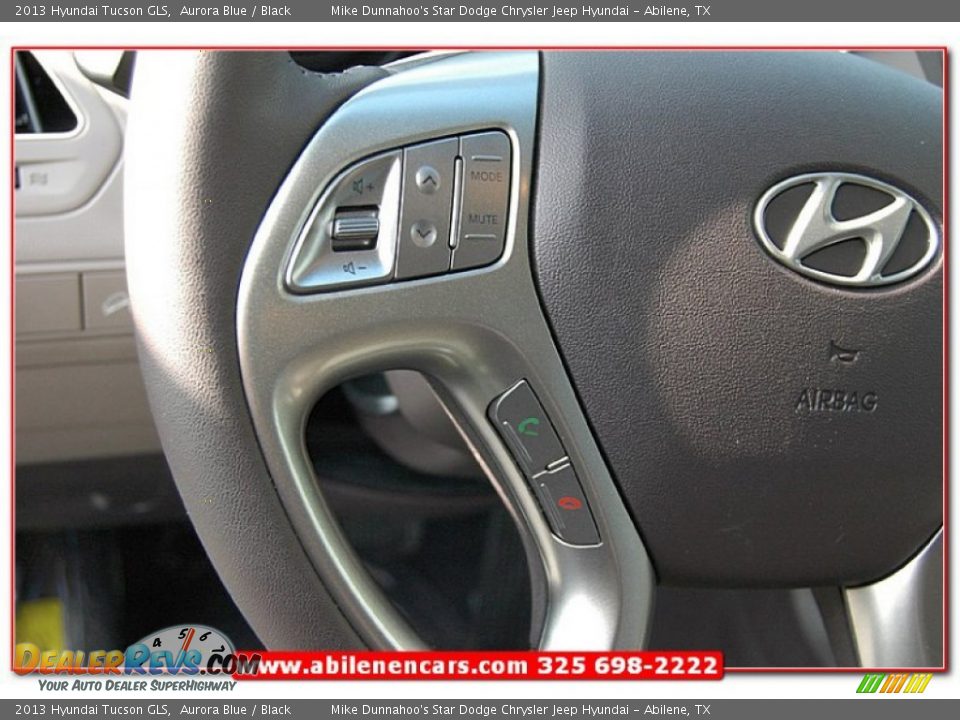 2013 Hyundai Tucson GLS Aurora Blue / Black Photo #16
