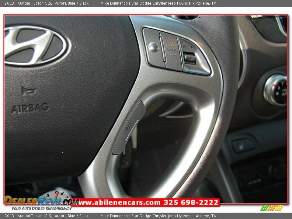 2013 Hyundai Tucson GLS Aurora Blue / Black Photo #17