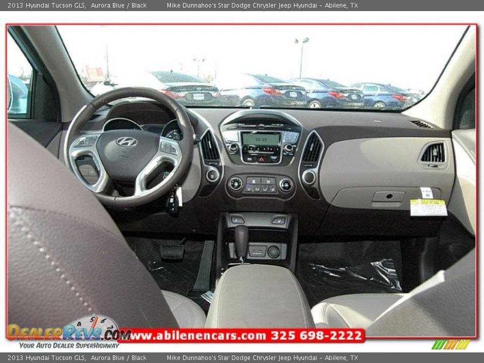 2013 Hyundai Tucson GLS Aurora Blue / Black Photo #22