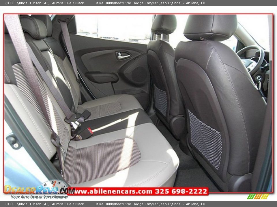 2013 Hyundai Tucson GLS Aurora Blue / Black Photo #25