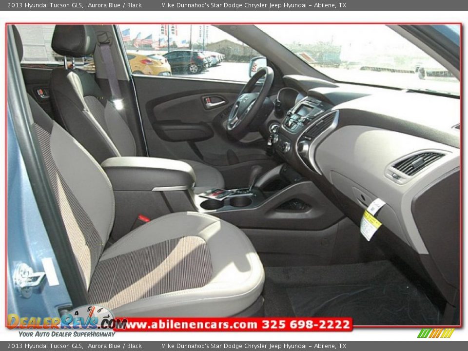 2013 Hyundai Tucson GLS Aurora Blue / Black Photo #26