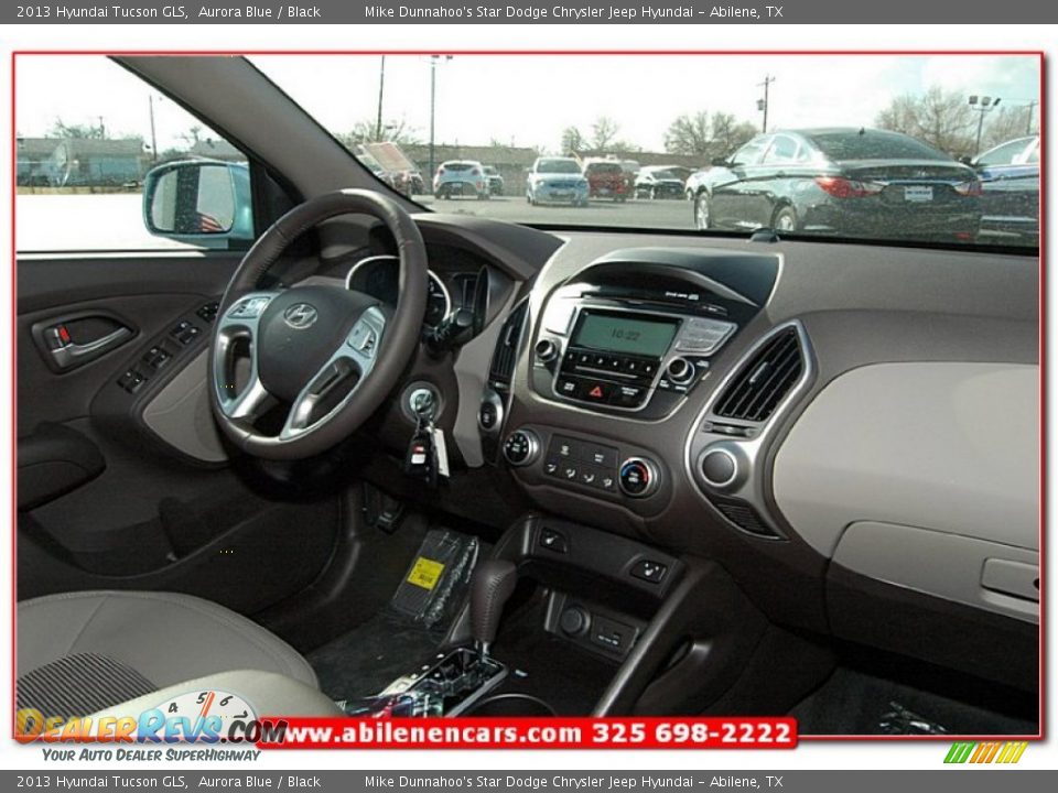 2013 Hyundai Tucson GLS Aurora Blue / Black Photo #28