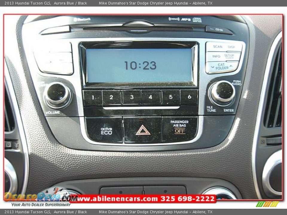 2013 Hyundai Tucson GLS Aurora Blue / Black Photo #30
