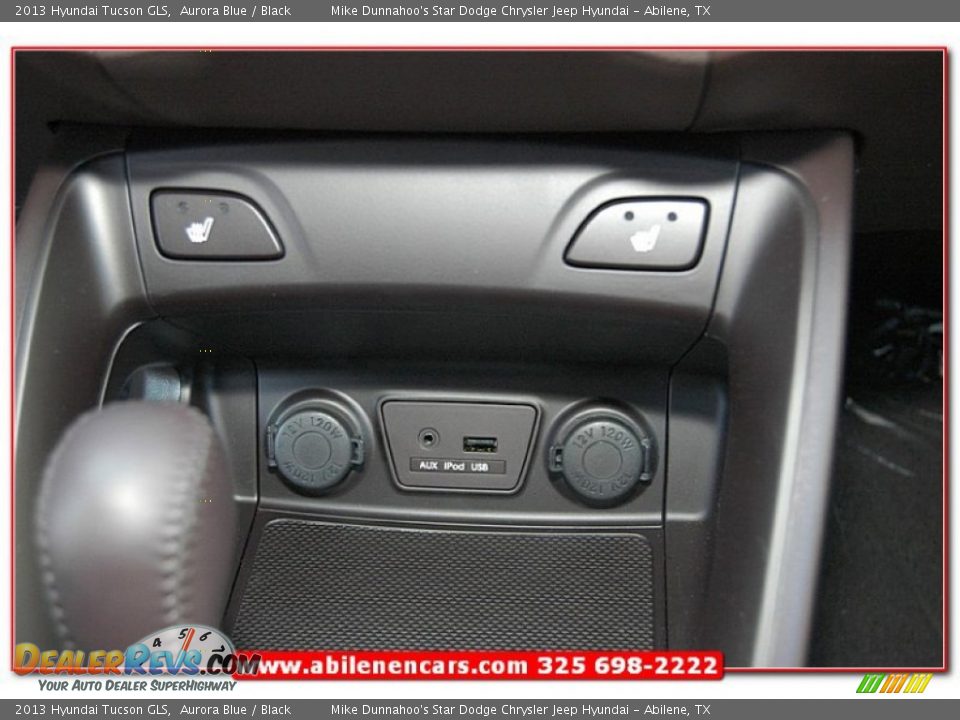 2013 Hyundai Tucson GLS Aurora Blue / Black Photo #32