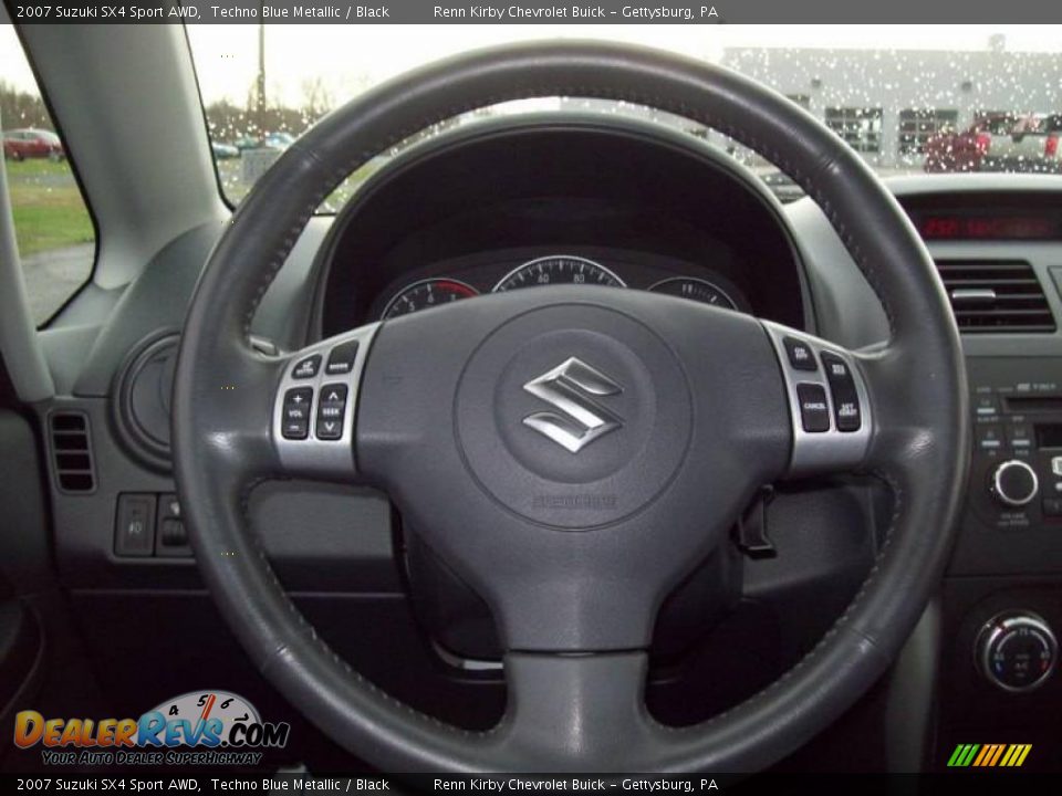 2007 Suzuki SX4 Sport AWD Techno Blue Metallic / Black Photo #21