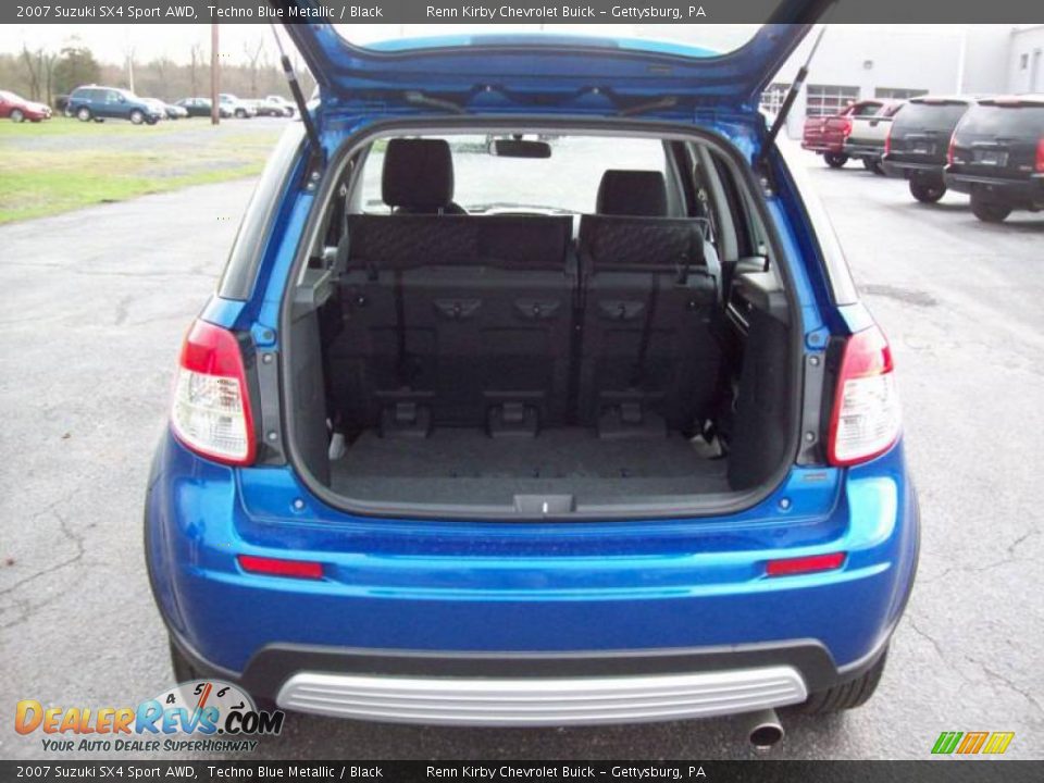 2007 Suzuki SX4 Sport AWD Techno Blue Metallic / Black Photo #25