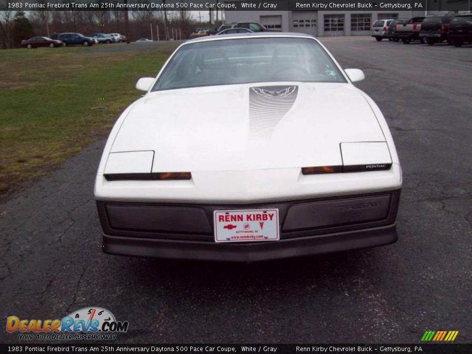 1983 Pontiac Firebird Trans Am 25th Anniversary Daytona 500 Pace Car Coupe White / Gray Photo #7