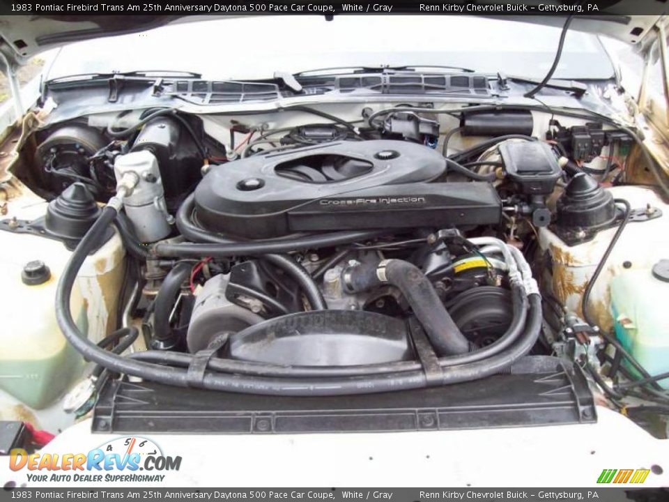 1983 Pontiac Firebird Trans Am 25th Anniversary Daytona 500 Pace Car Coupe White / Gray Photo #9