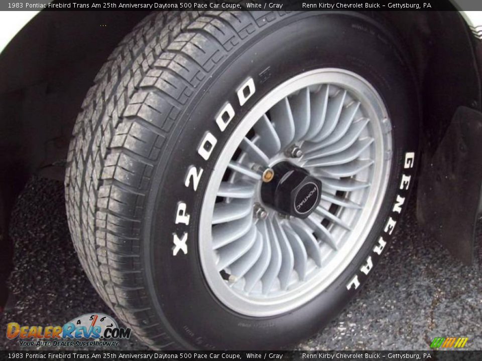 1983 Pontiac Firebird Trans Am 25th Anniversary Daytona 500 Pace Car Coupe White / Gray Photo #14