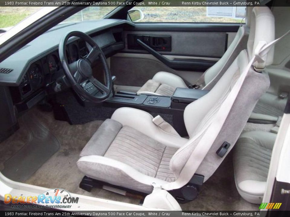 1983 Pontiac Firebird Trans Am 25th Anniversary Daytona 500 Pace Car Coupe White / Gray Photo #15