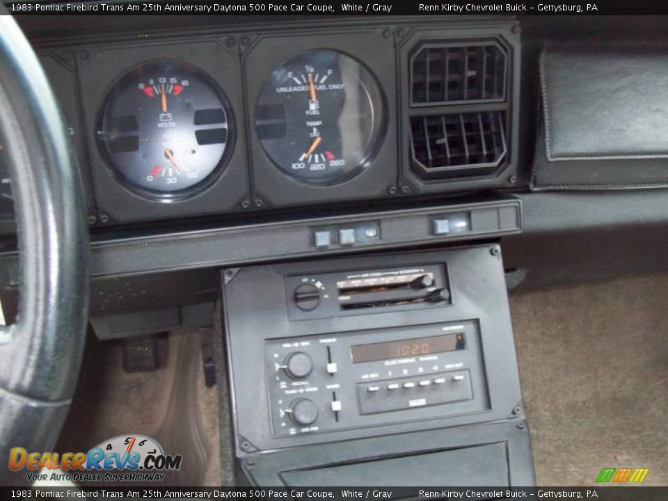 1983 Pontiac Firebird Trans Am 25th Anniversary Daytona 500 Pace Car Coupe White / Gray Photo #19