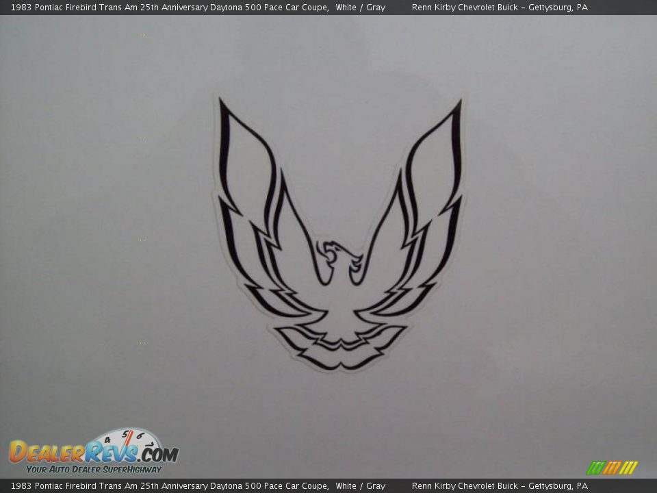 1983 Pontiac Firebird Trans Am 25th Anniversary Daytona 500 Pace Car Coupe White / Gray Photo #27