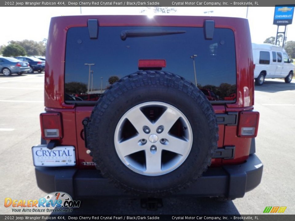 2012 Jeep Wrangler Rubicon 4X4 Deep Cherry Red Crystal Pearl / Black/Dark Saddle Photo #8