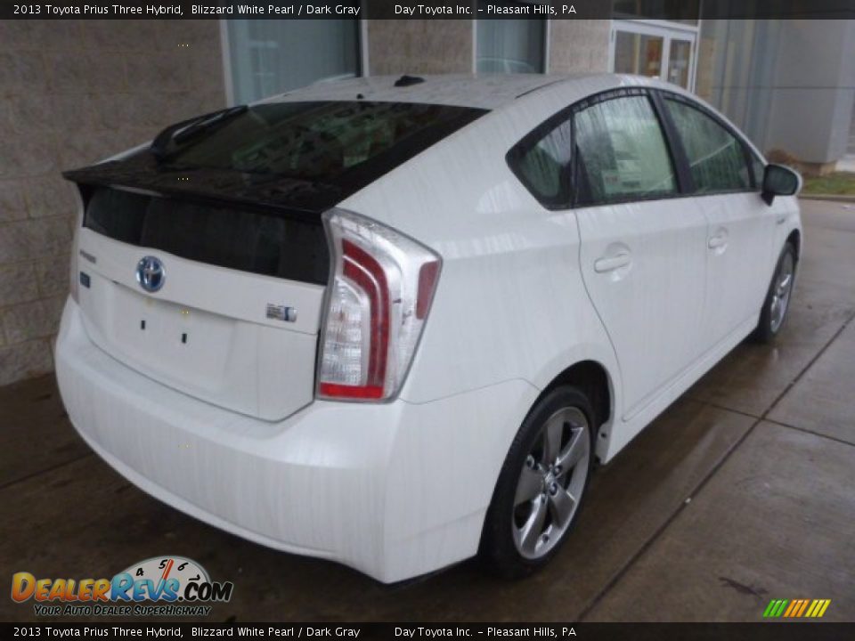 2013 Toyota Prius Three Hybrid Blizzard White Pearl / Dark Gray Photo #2