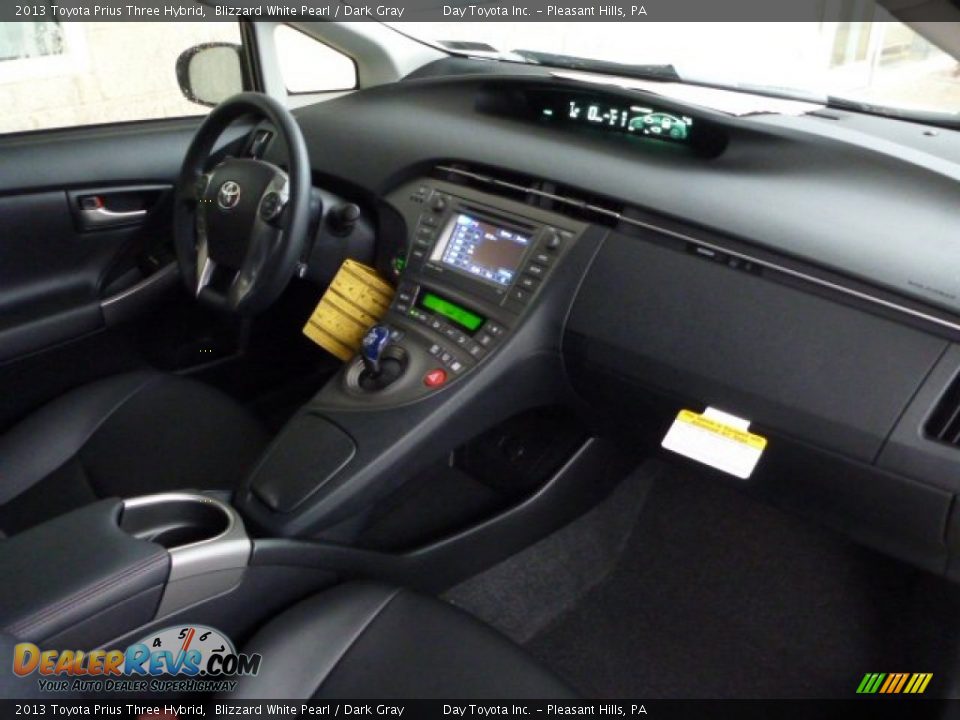 2013 Toyota Prius Three Hybrid Blizzard White Pearl / Dark Gray Photo #10