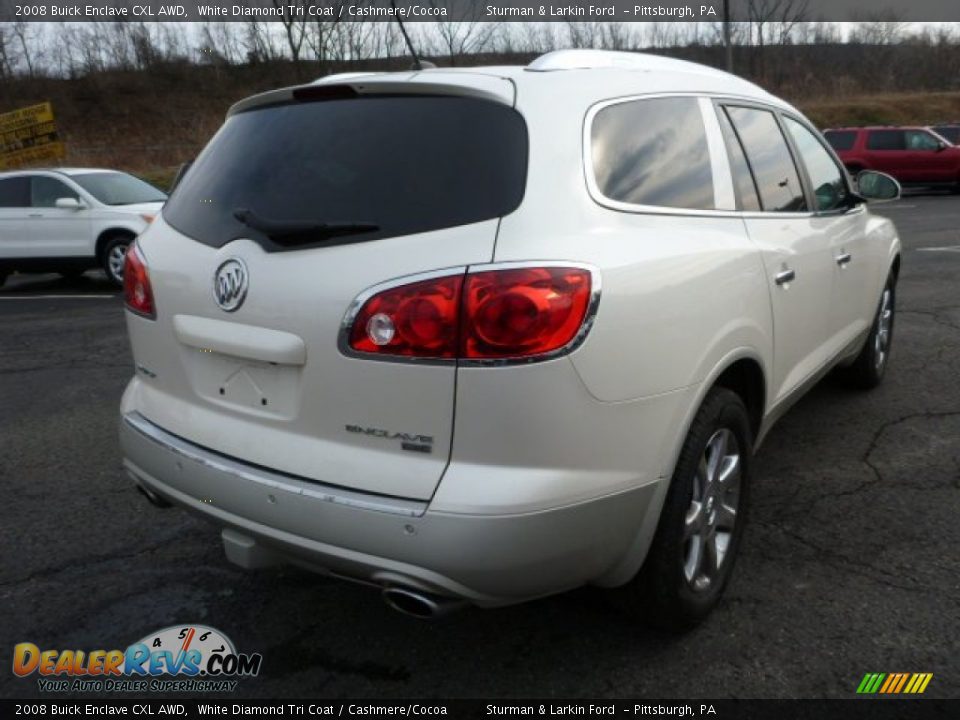 2008 Buick Enclave CXL AWD White Diamond Tri Coat / Cashmere/Cocoa Photo #2