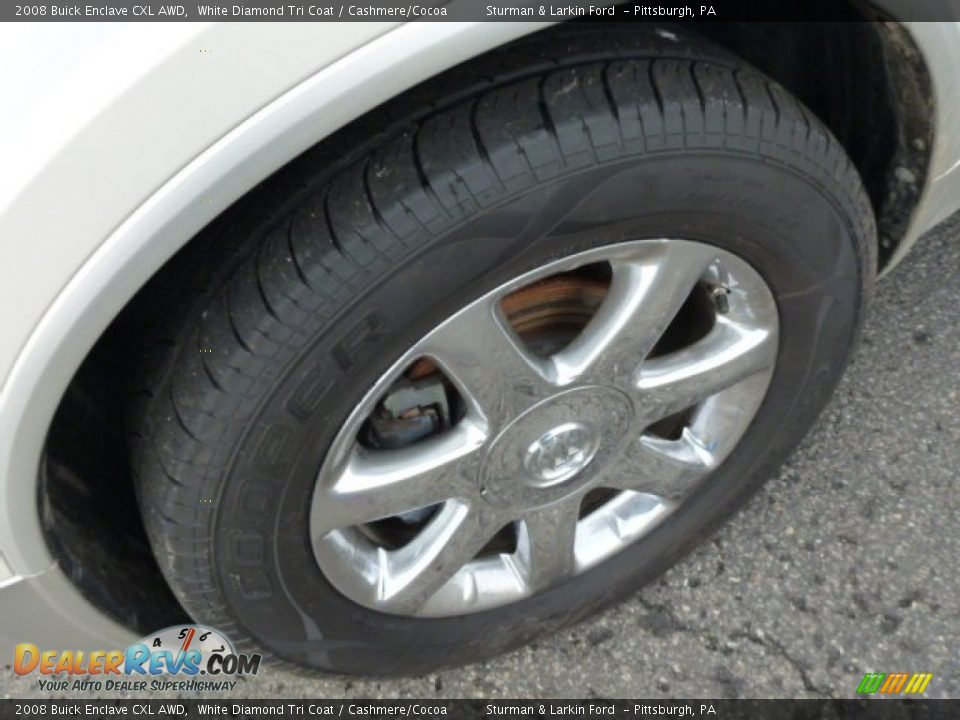 2008 Buick Enclave CXL AWD White Diamond Tri Coat / Cashmere/Cocoa Photo #7