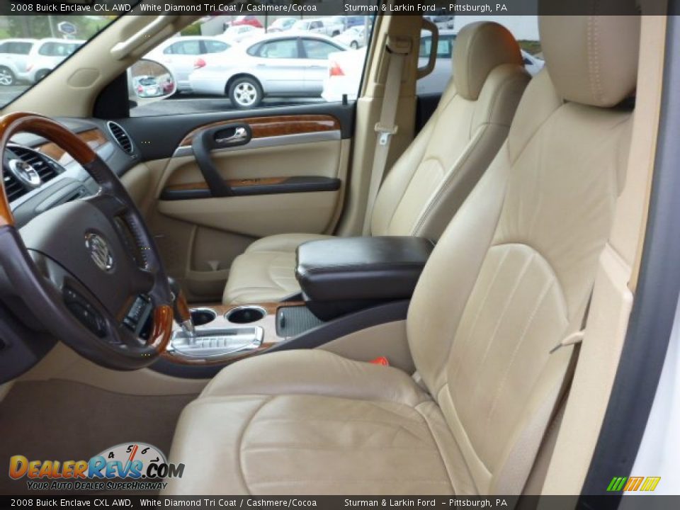 2008 Buick Enclave CXL AWD White Diamond Tri Coat / Cashmere/Cocoa Photo #8