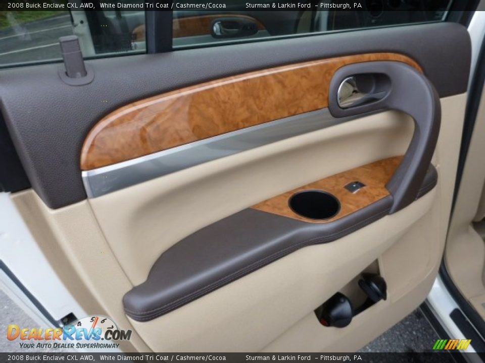 2008 Buick Enclave CXL AWD White Diamond Tri Coat / Cashmere/Cocoa Photo #13
